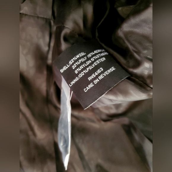 Guess- Wool Blend Pea Coat in Gray - Picture 8 of 8